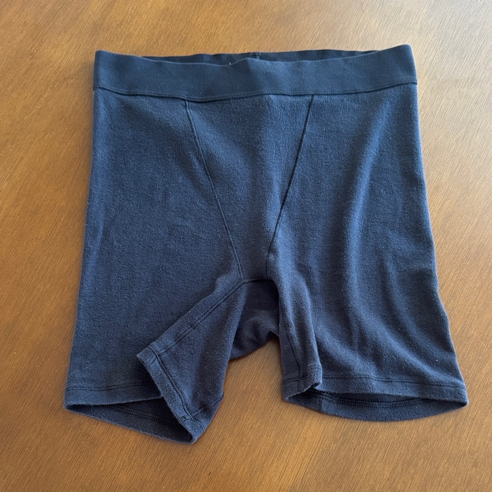 SKIMS Pointelle Boxer Short sz small in black